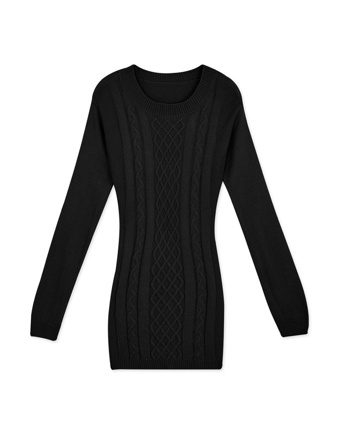 Chic Back-Hollow Twist Bodycon Dress