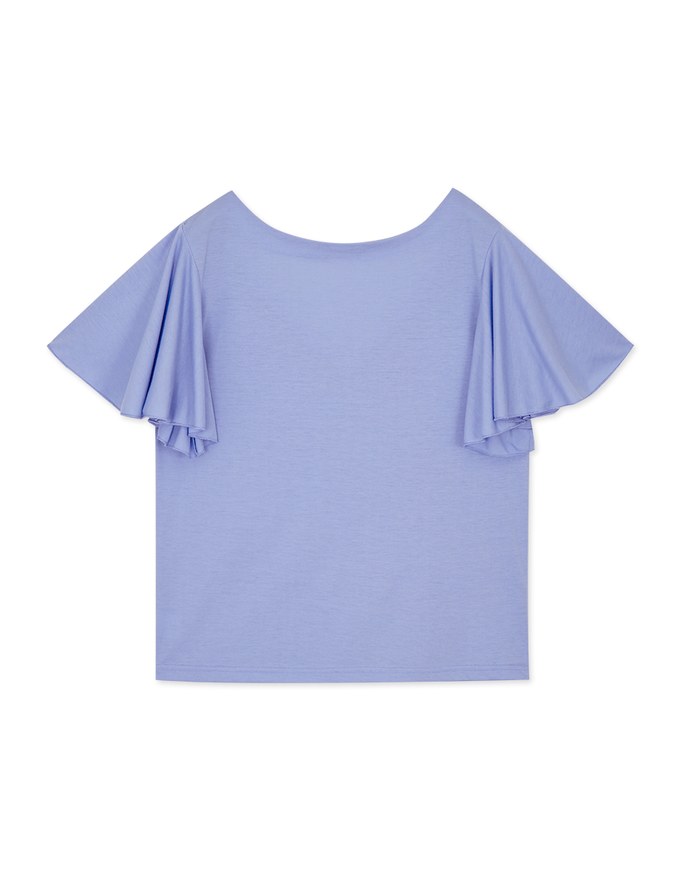 Flared Sleeves With Slit Top
