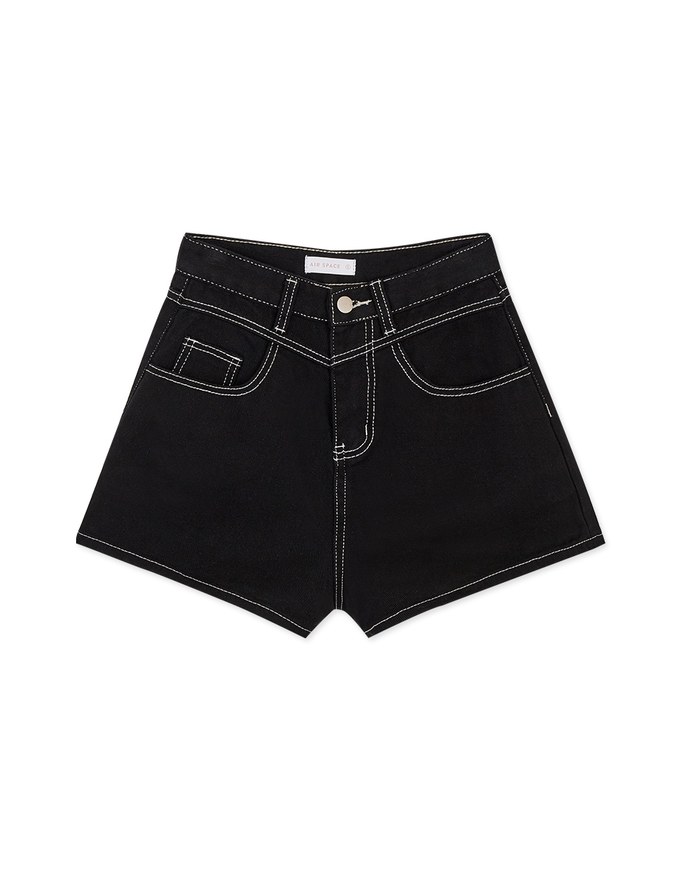 Chic Arcuates Denim Shorts