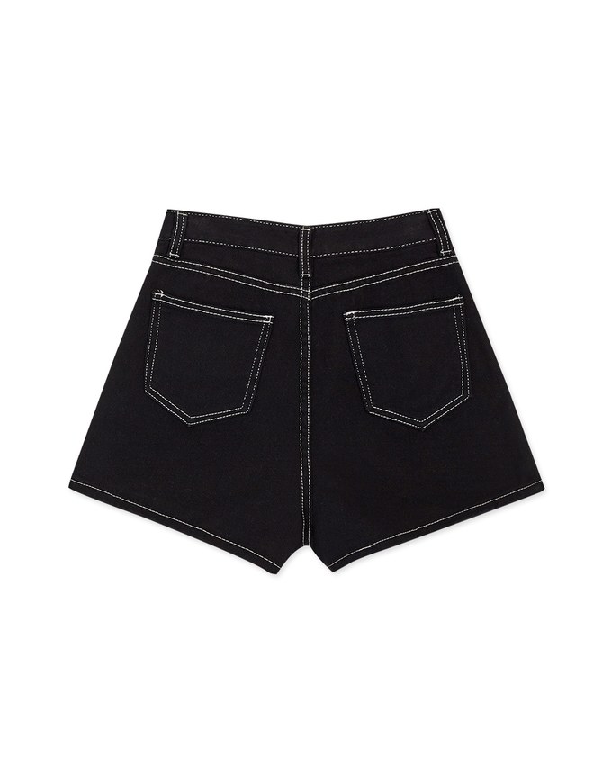 Chic Arcuates Denim Shorts