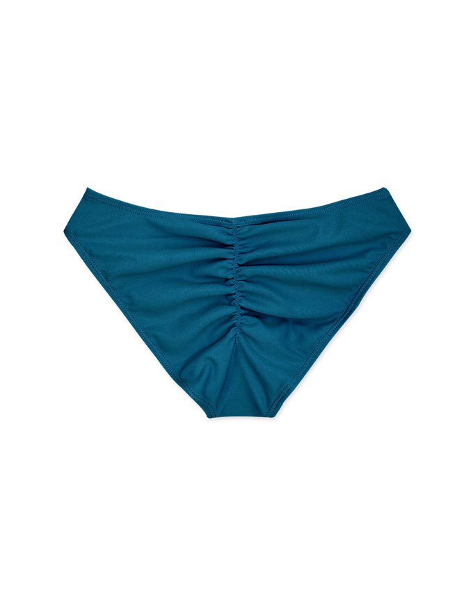Plain Ruched Back Bikini Bottom