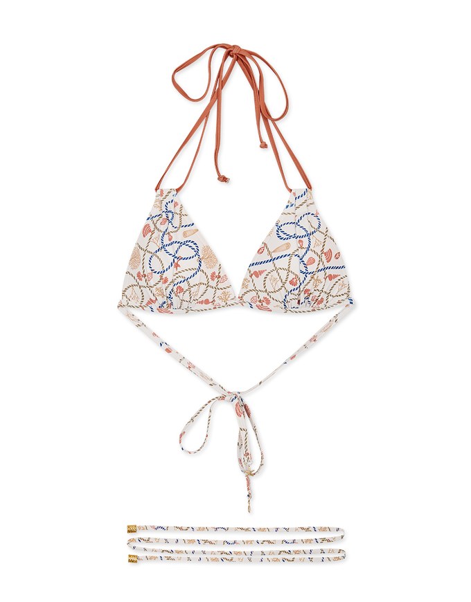 IRIS X Printed Double Straps Bikini Top (Thick Padded)