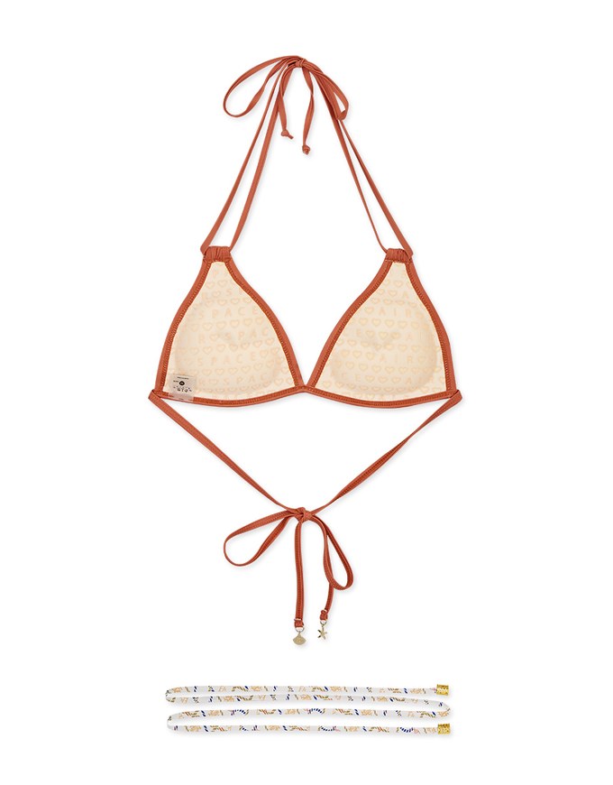 IRIS X Printed Double Straps Bikini Top (Thick Padded)