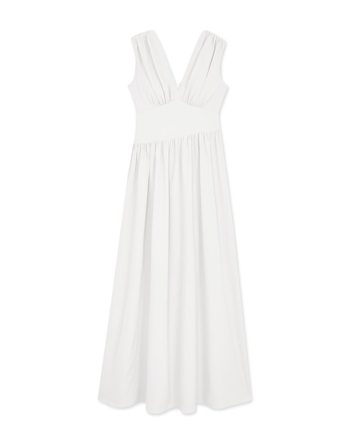 Classy Grecian Maxi Dress (With Sewn-In Paddings)