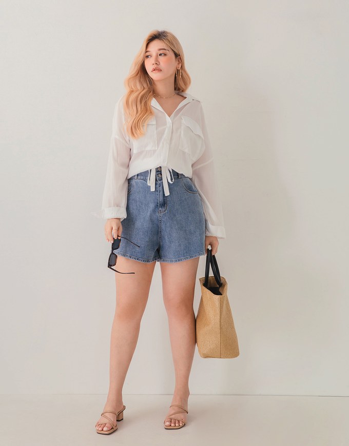 Laidback Drawstring-West Blouse