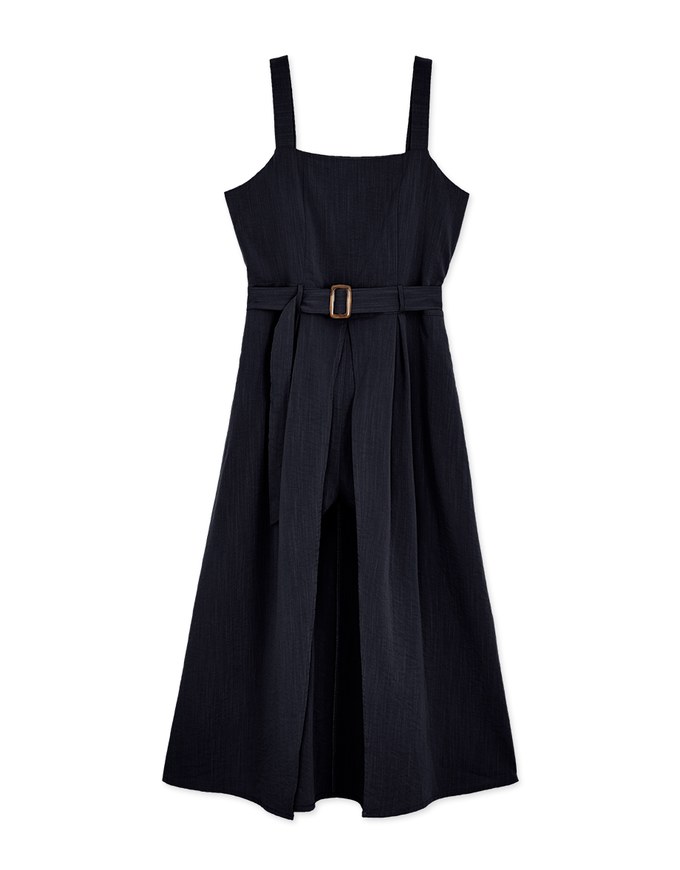 Maxi Skirt Overlay Playsuit (With Belt)