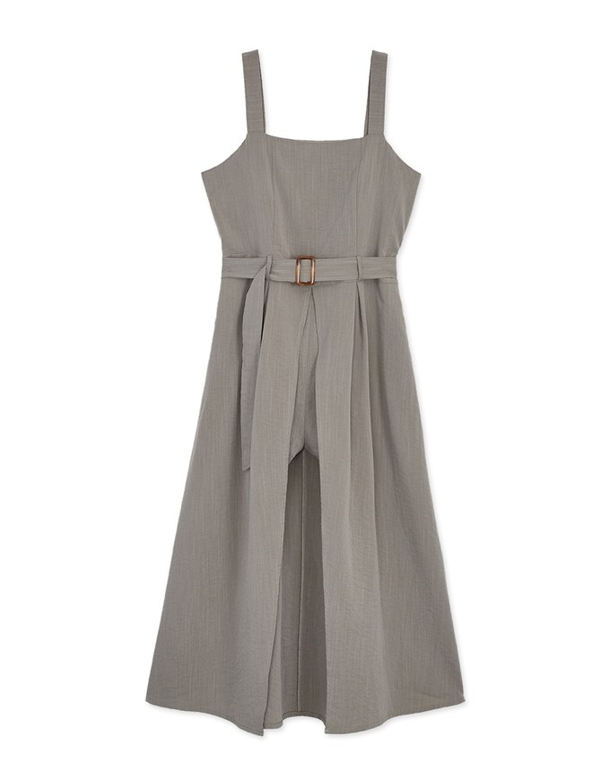 Maxi Skirt Overlay Playsuit (With Belt)