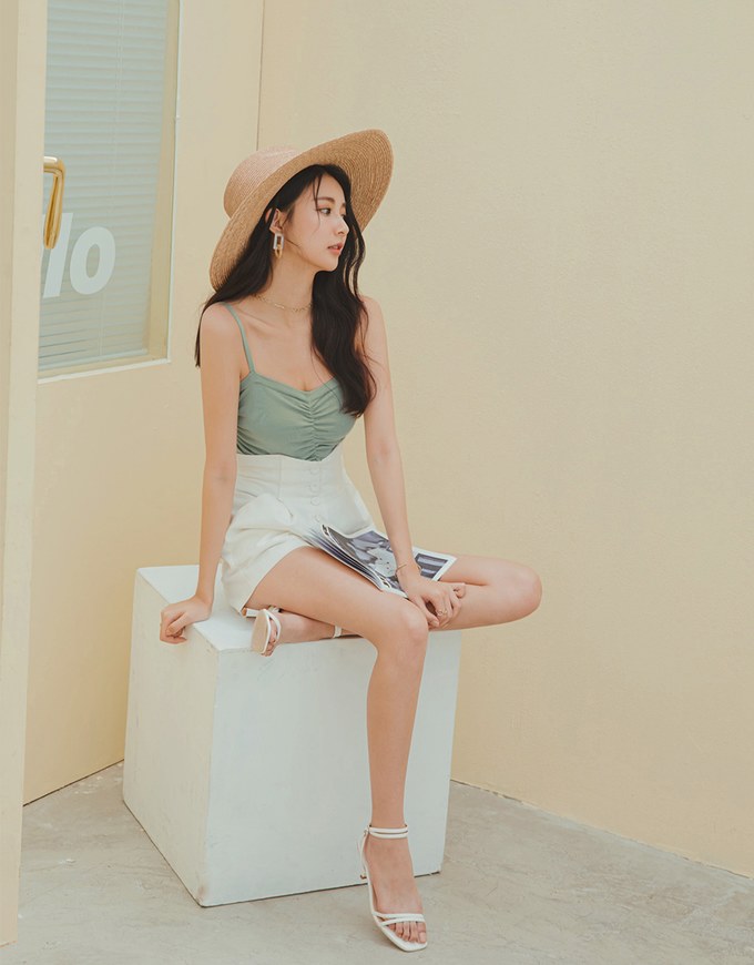 Scrunch Fitted Cami Top
