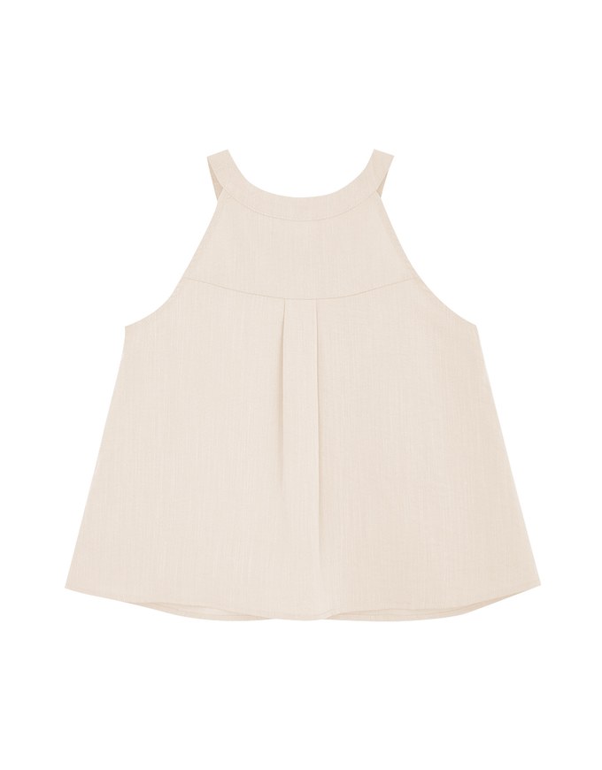 Elevated Detailing Buckle Halter Neck Cami Top