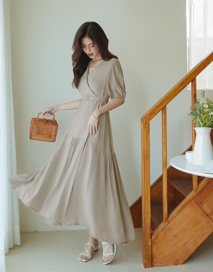 Classy Wrap Dress (With Belt)