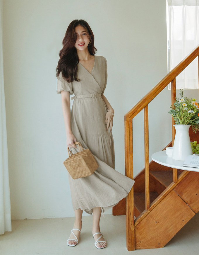 Classy Wrap Dress (With Belt)