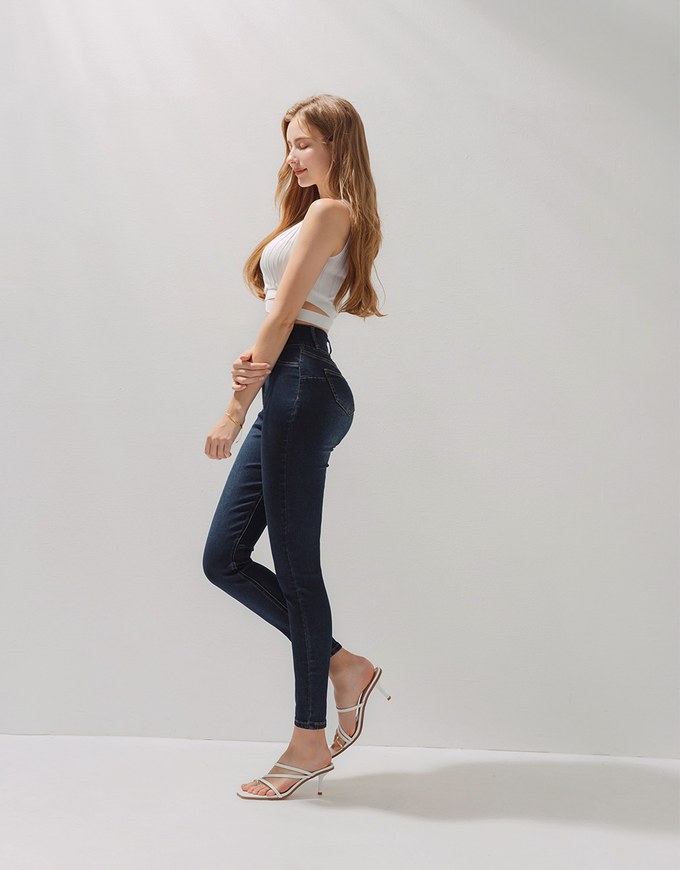 Tall Girl- No Filter Shape-Up Slimming Skinny-Fit Denim Pants 2.0 (With Butt Padding)