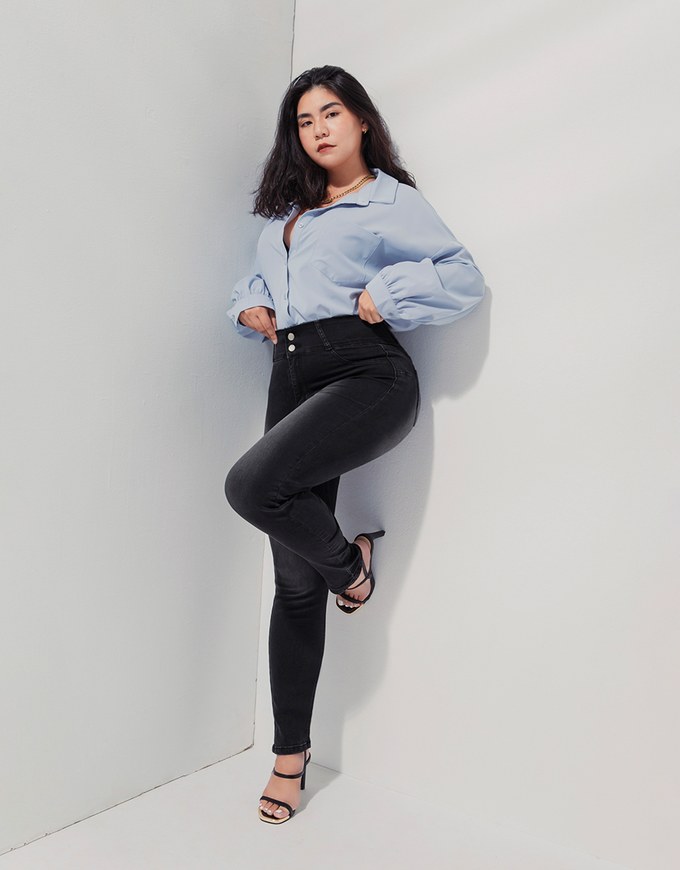 No Filter Shape-Up Slimming Skinny-Fit Denim Pants 2.0 (With Butt Padding)