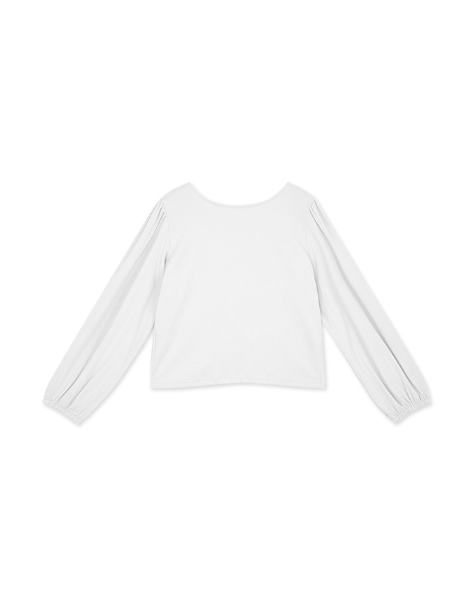 Modern Twist Front-Knot Puffy Top