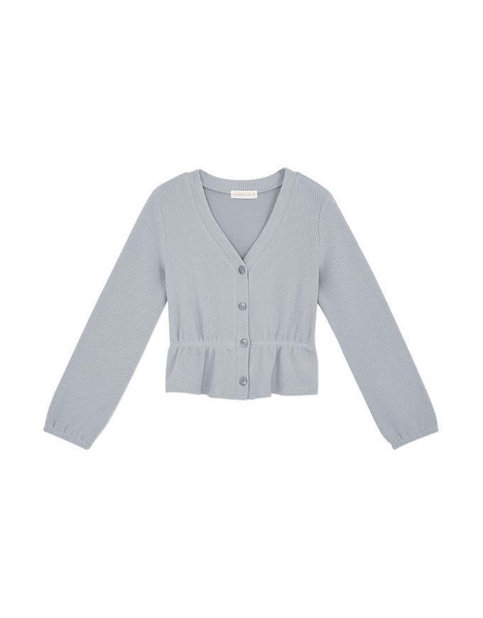 Modern Chic Buttoned Peplum Top