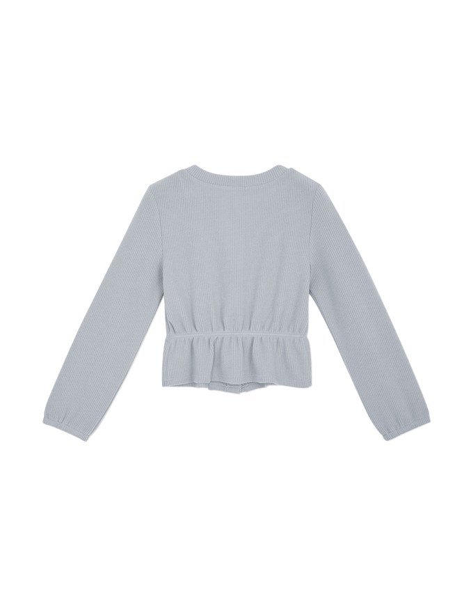 Modern Chic Buttoned Peplum Top