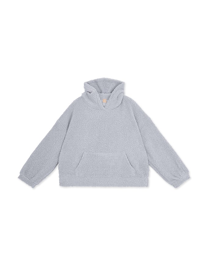 Elevated Casual Teddy Bear Pocket Hoodie