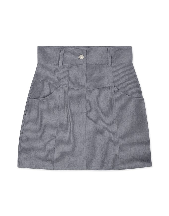 Vintage High-West Corduroy Skirt
