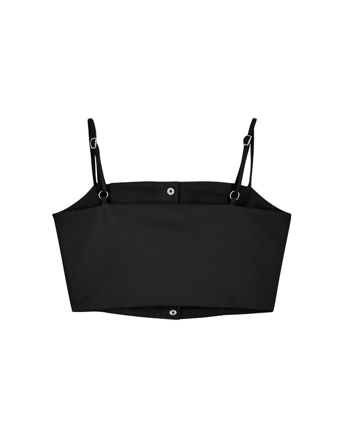 Trendy Thin Strap Leather Cami Top