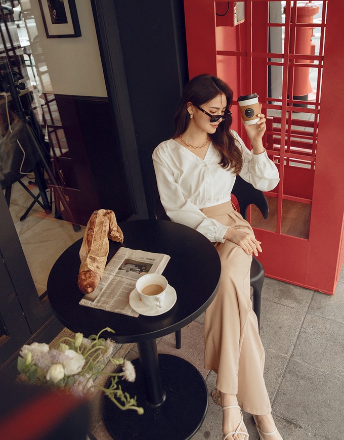 High-West Pleated Wide Leg Pants