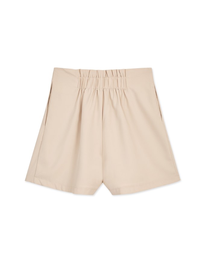 360° High-West Side-Button Pleated Suit Shorts