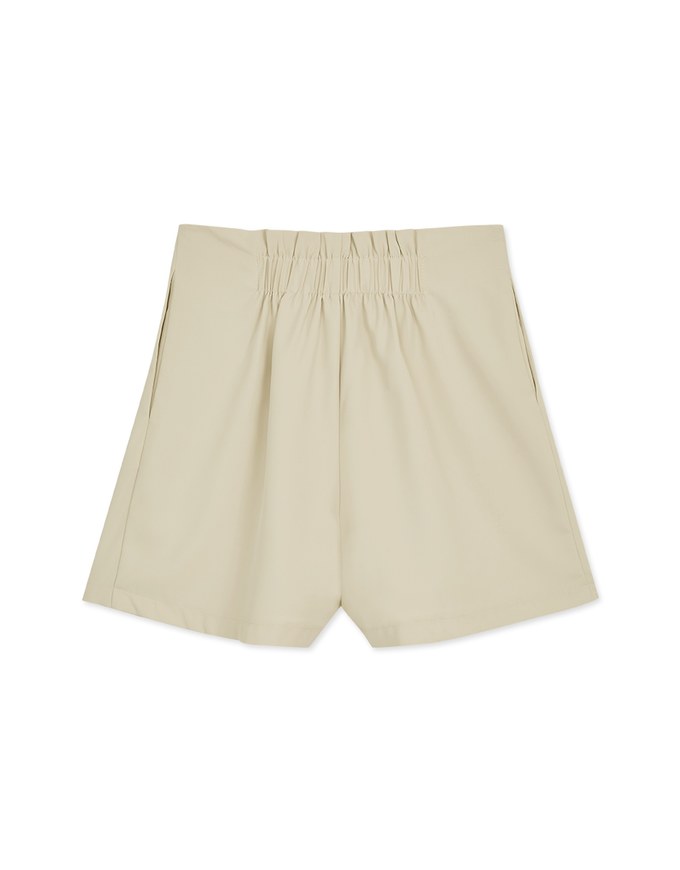 360° High-West Side-Button Pleated Suit Shorts