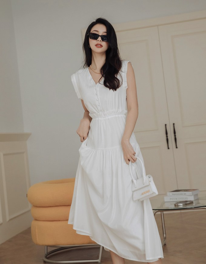 Celestial Fairy Sleeveless Splice Maxi Dress