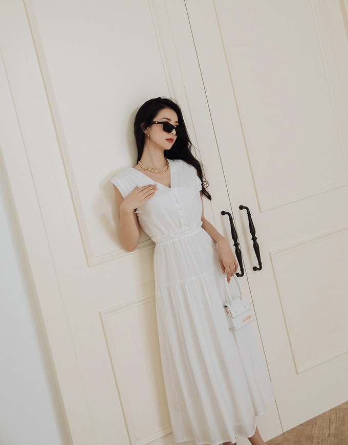 Celestial Fairy Sleeveless Splice Maxi Dress