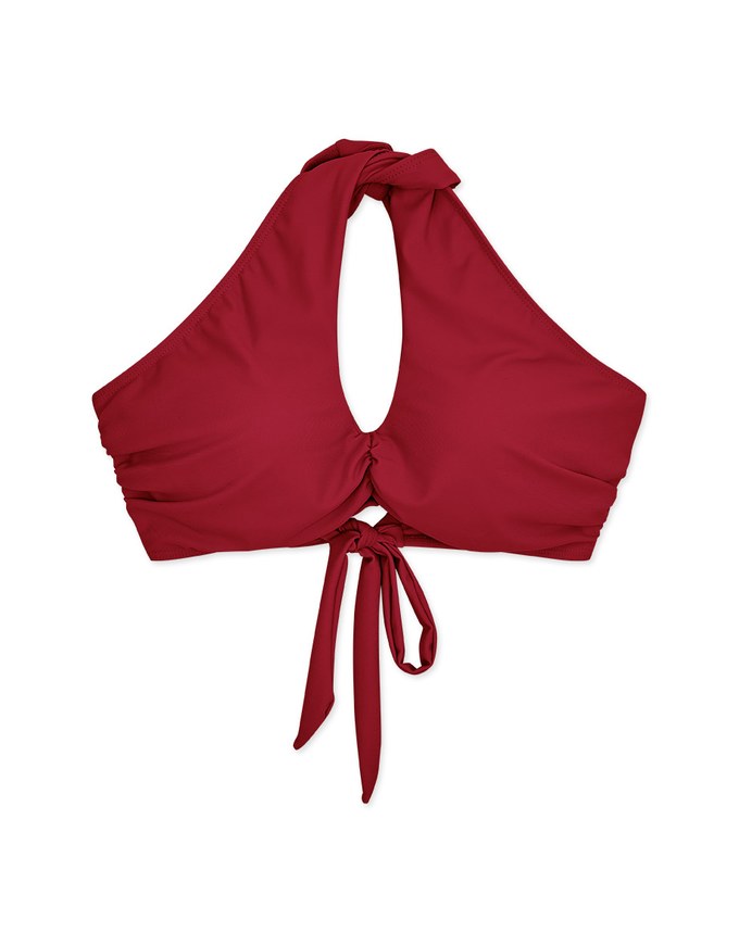 Multi-Way Crossover Scrunch Push Up Bikini Top