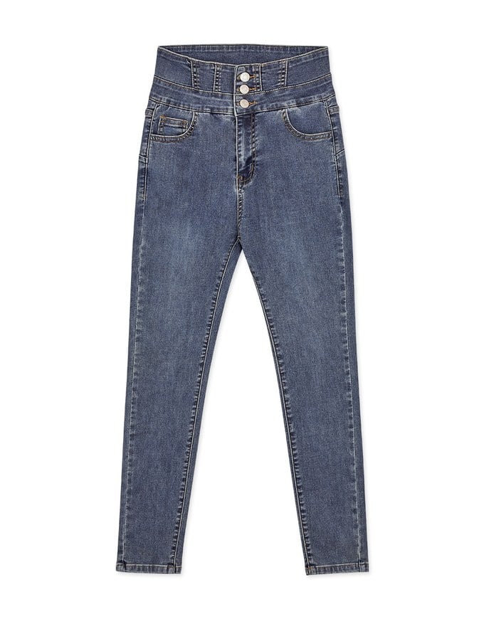 Petite Girl- Breezy Cooling No Filter Shape-Up Slimming Skinny-Fit Denim Pants