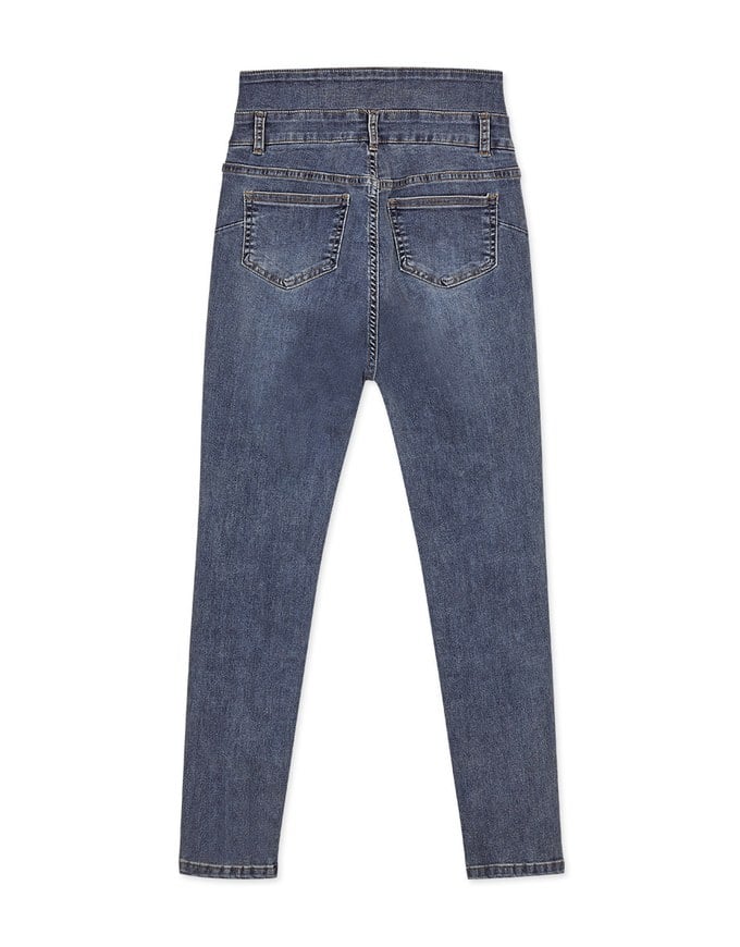 Petite Girl- Breezy Cooling No Filter Shape-Up Slimming Skinny-Fit Denim Pants