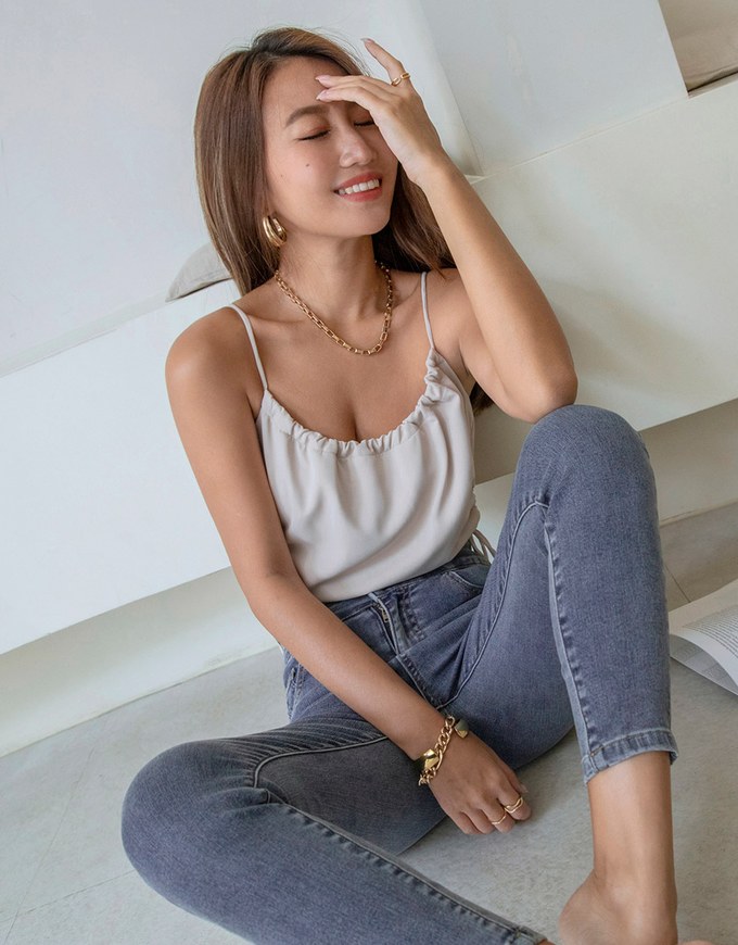 Petite Girl- Breezy Cooling No Filter Shape-Up Slimming Skinny-Fit Denim Pants