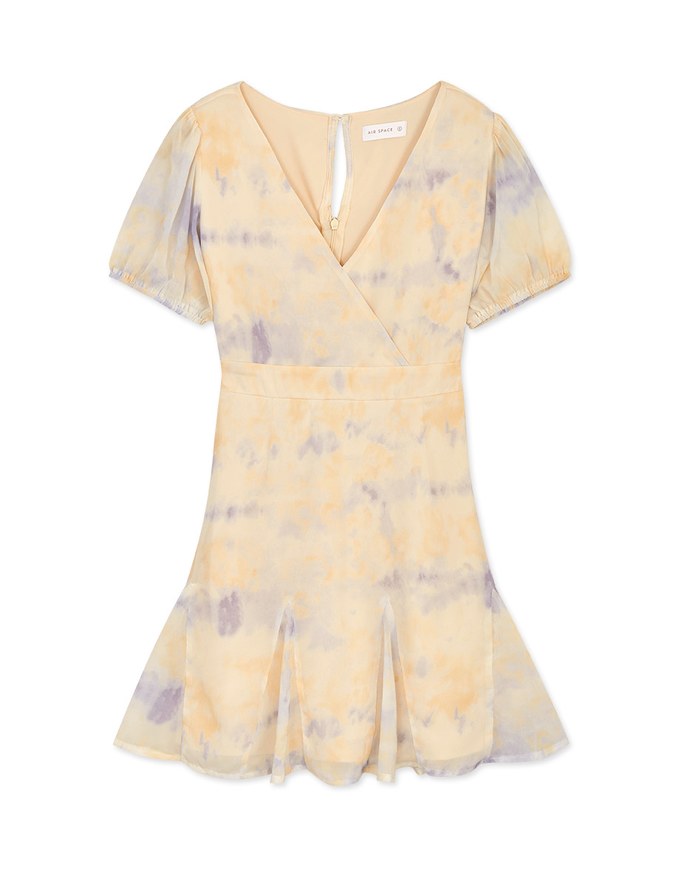 Celestial Tie-Dye Mini Dress