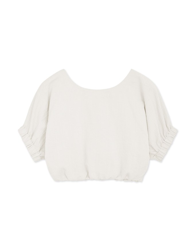 2WAY Button Down Cinched West Crop Top