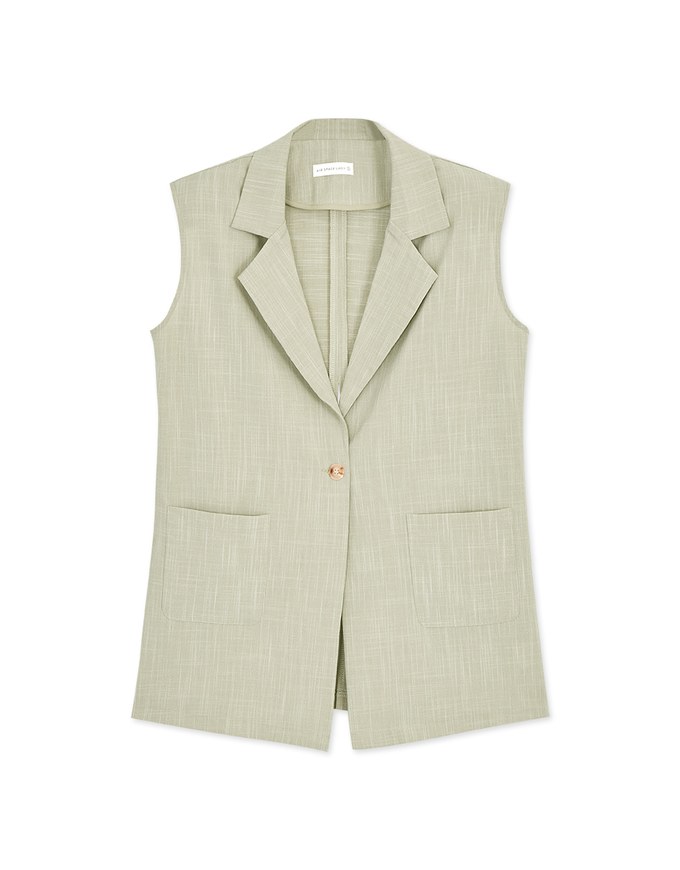 Smart Casual Back Slit Suit Vest (With Shoulder Pads)