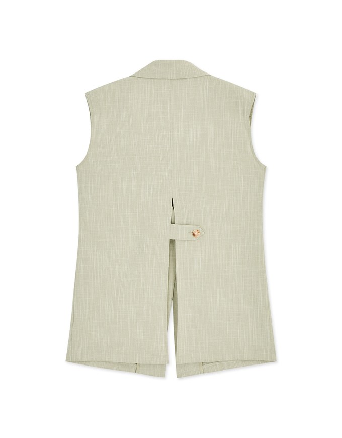 Smart Casual Back Slit Suit Vest (With Shoulder Pads)