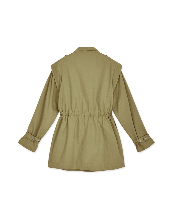 2WAY Waist Drawstring Workwear Blazer