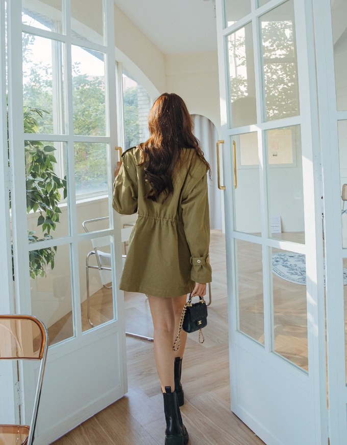 2WAY Waist Drawstring Workwear Blazer