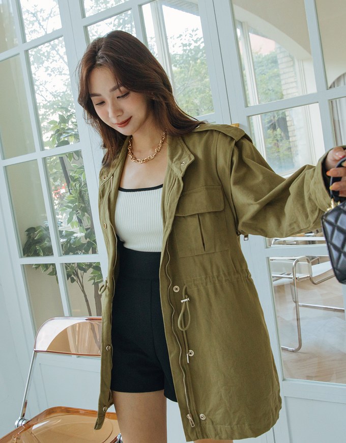 2WAY Waist Drawstring Workwear Blazer