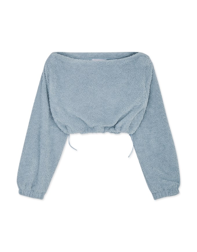 Off-Shoulder Loose Crop Top