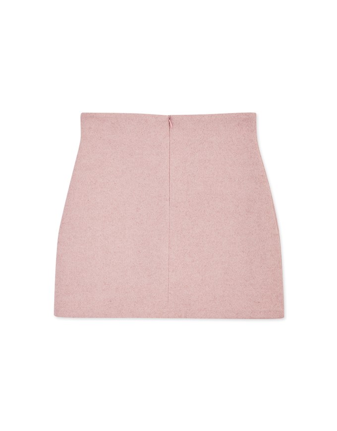 Woolen A-line Skirt