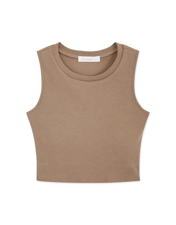 Back Hollow Button Beauty Back Vest (With Padding)