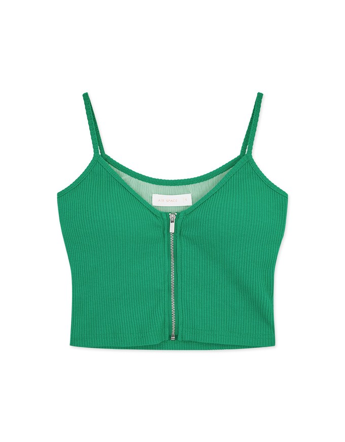 【Air 2.0】Zippered Spaghetti Bra Top ( With Padding)