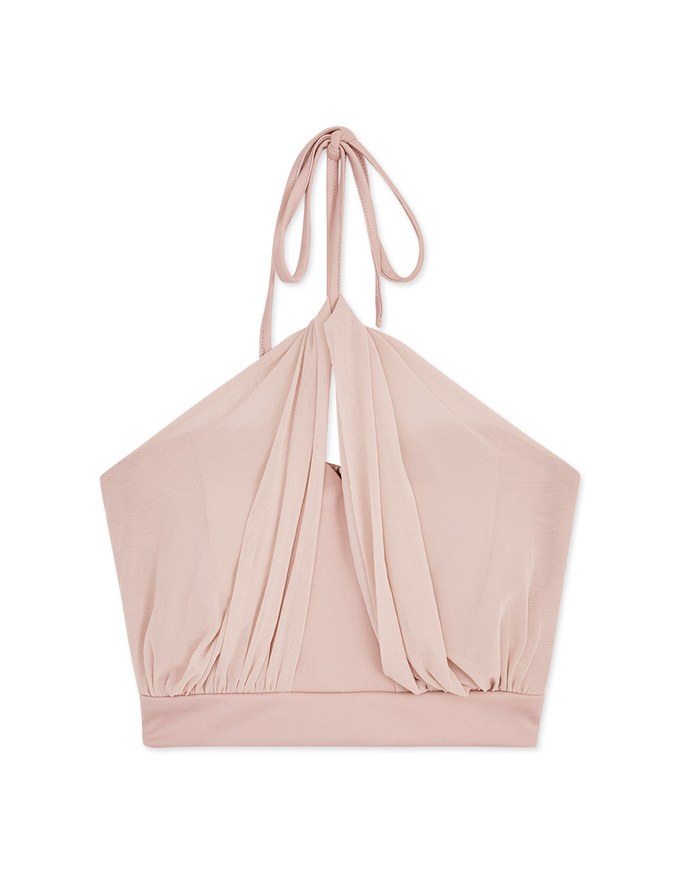 Halter Chiffon Cami Top (With Padding)