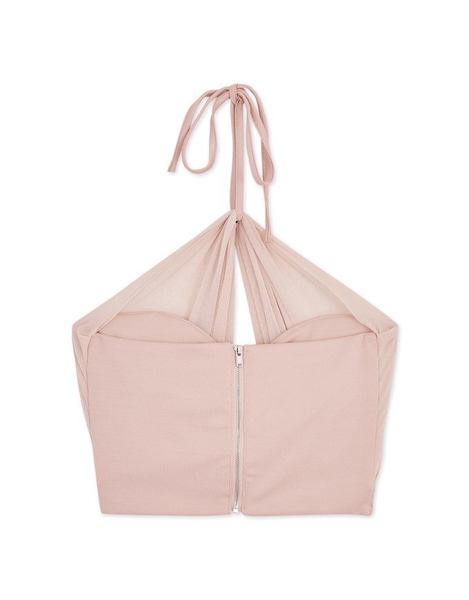 Halter Chiffon Cami Top (With Padding)