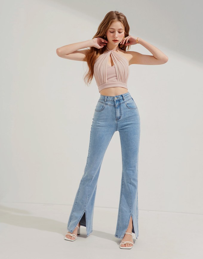 Halter Chiffon Cami Top (With Padding)