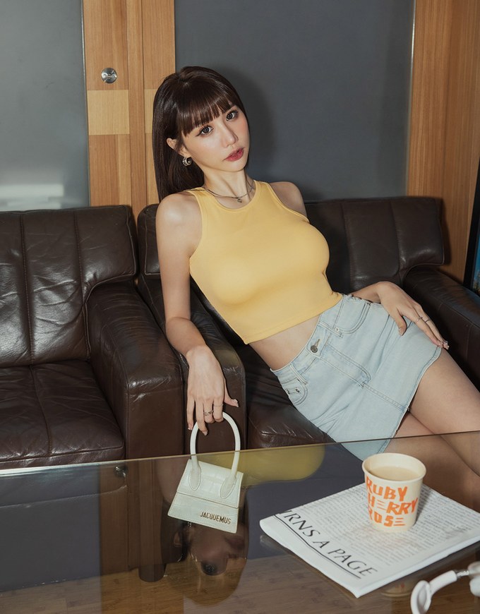 Fantastially Busty Vest Bra Top