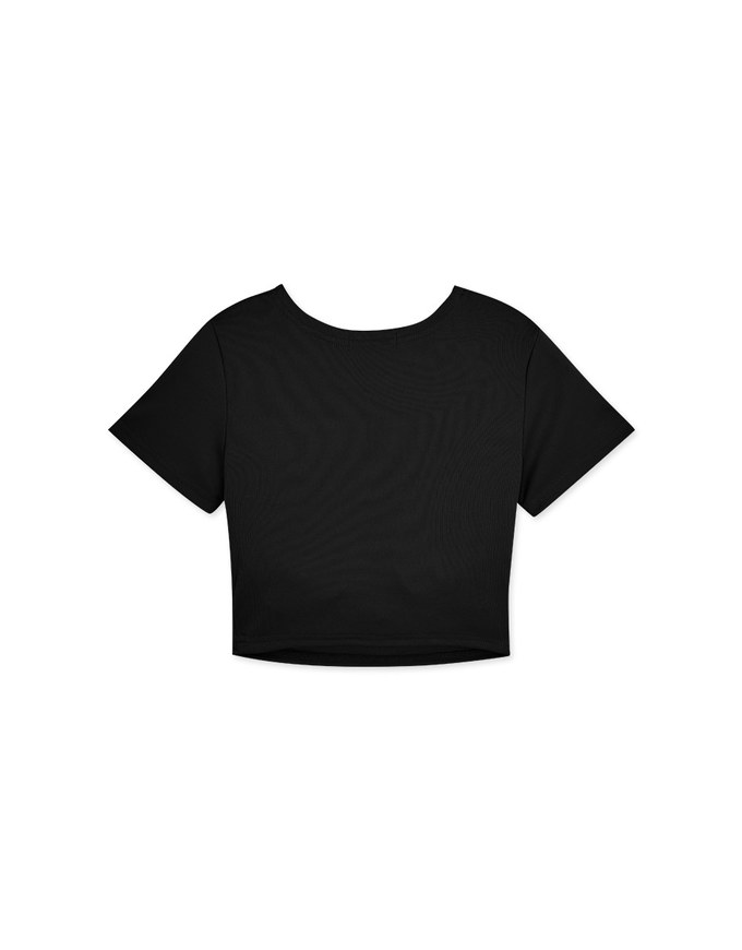 Fantastially Busty Short-Sleeved Bra Top
