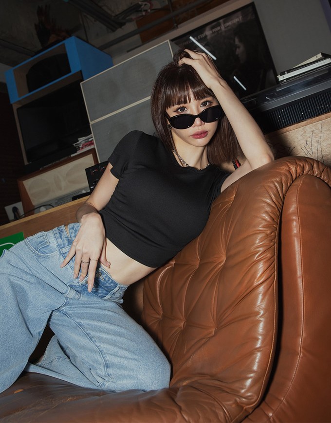 Fantastially Busty Short-Sleeved Bra Top