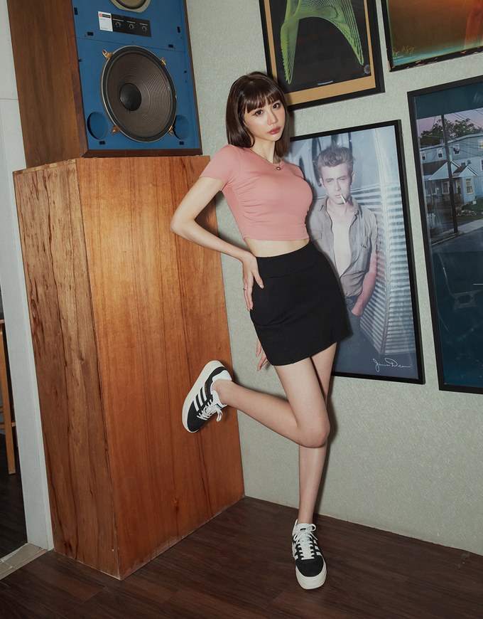 Fantastially Busty Short-Sleeved Bra Top